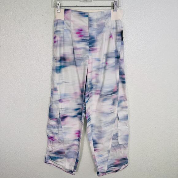 Free People Mesmerize Me Pants Women Small Marble Cargo Baggy Hike FP Movement - Picture 1 of 13